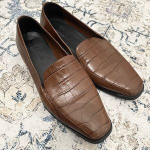 🌵EVERLANE Brown Croc Modern Dad 90s Loafer size 9